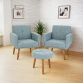 CONJUNTO 2 POLTRONAS + PUFF ORLEANS - VARIOS COLORES CONJUNTO 2 POLTRONAS + PUFF ORLEANS - VARIOS COLORES