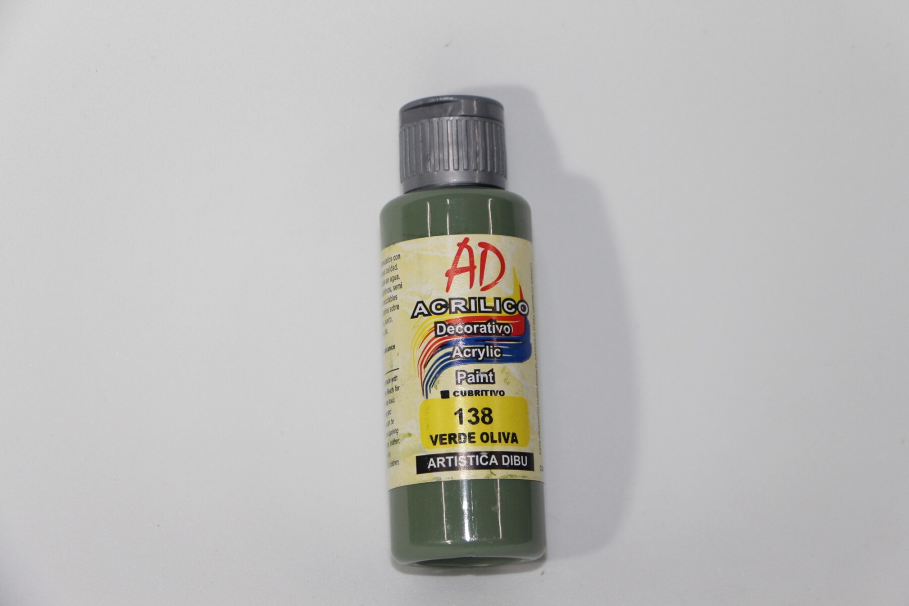 PINTURA ACRILICA ARTISTICA DIBU 60 ML. DIFERENTES COLORES - COLOR VERDE OLIVA 138 