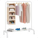 Perchero De Metal Organizador De Ropa Blanco
