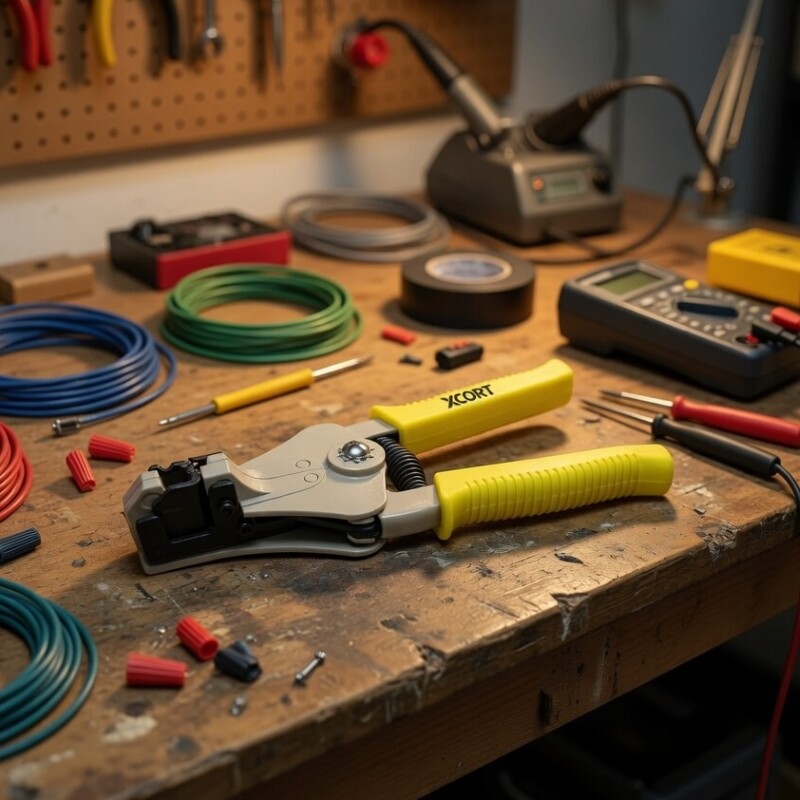 XCORT PINZA PELACABLE DE PRECISION AWG 8-18 INDUSTRIAL AUTOMATICA Xcort Pinza Pelacable De Precision Awg 8-18 Industrial Automatica