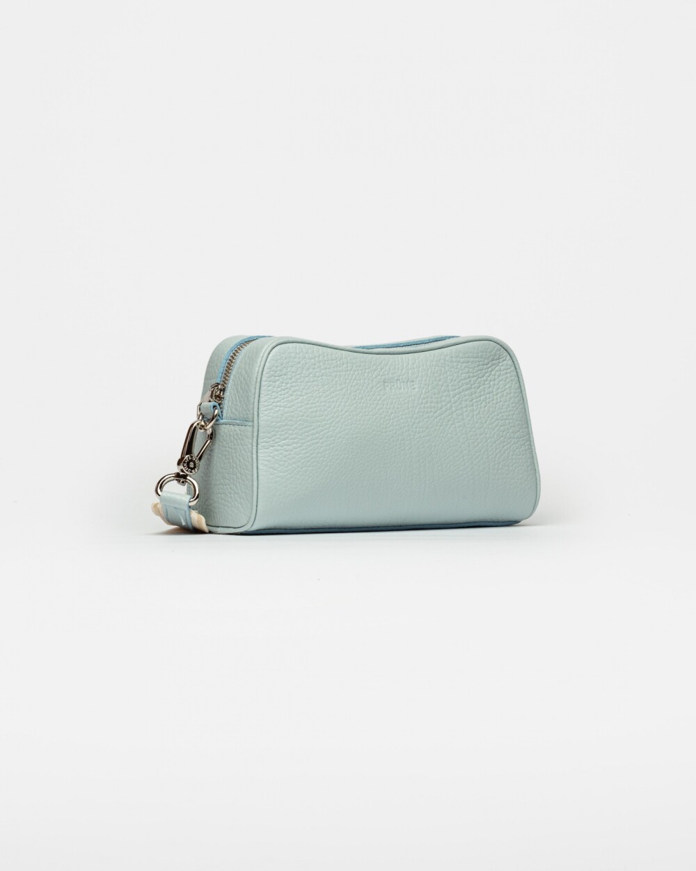 Bandolera The Club en cuero graneado Pearl Blue