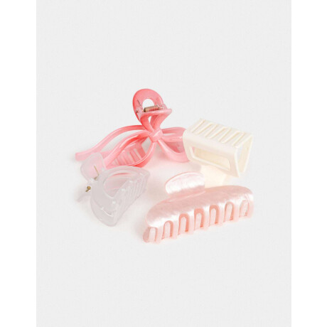 Set De Broches Combinacion Bicolor