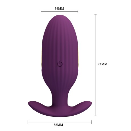 Jefferson Plug Anal Vibrador Electric Shock Bluetooth App Violeta