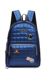 Mochila puffer Azul