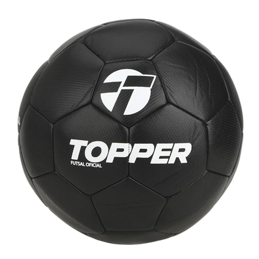 Pelota Topper Futsal Negro - Blanco