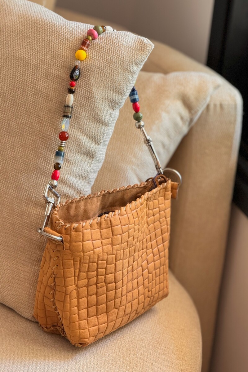 Multi Stone Bag Beige