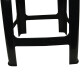 Set x3 Banqueta apilable de plástico resistente NEGRO
