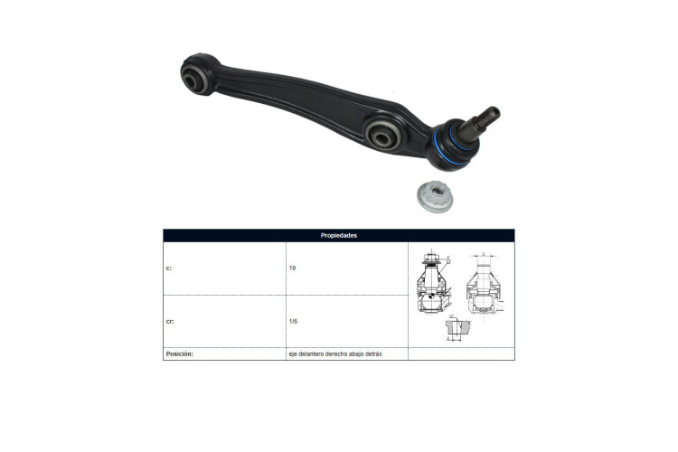 Brazo De Suspension Del BMW X5 3.5 Si (E70)/X5 3.0 Si (E70)/X6 (E71)/X5 D (E70) 06-14 Der Brazo De Suspension Del BMW X5 3.5 Si (E70)/X5 3.0 Si (E70)/X6 (E71)/X5 D (E70) 06-14 Der
