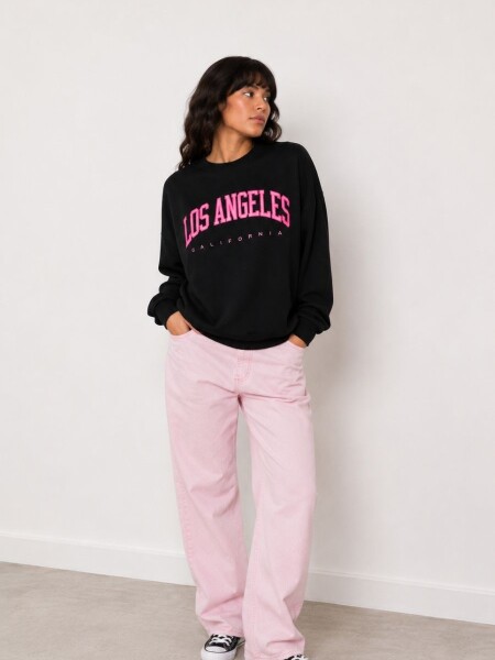 BUZO SLOWLY MGF33 LOS ANGELES NEGRO