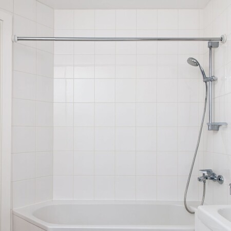 Barrote Palo Para Cortina 70-120Cm PLATA