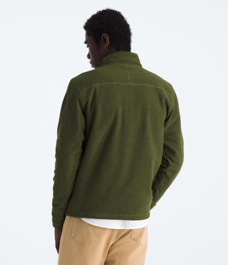 Buzo Polar Textured cierre de 1/4 hombre Woodland Green Heather