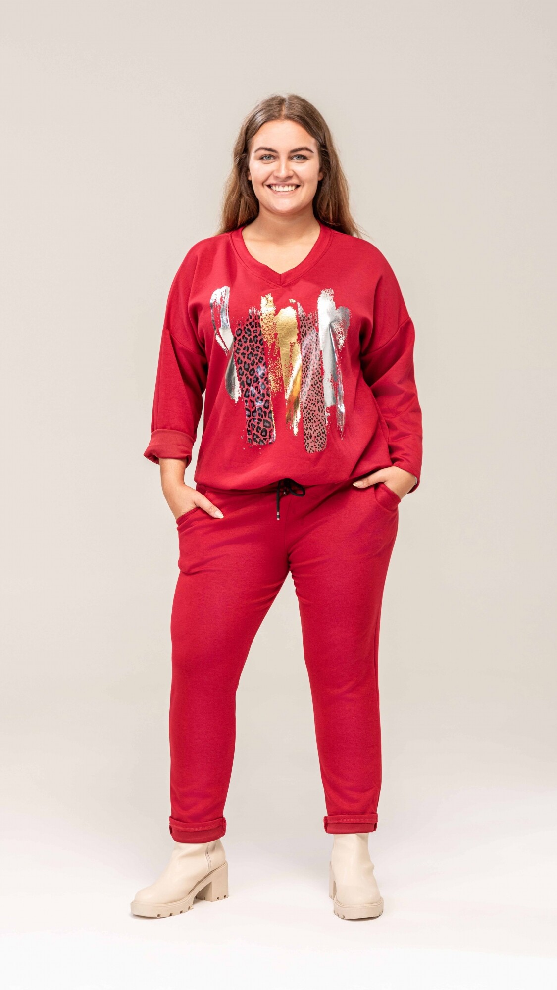 Pantalon Napoles rojo