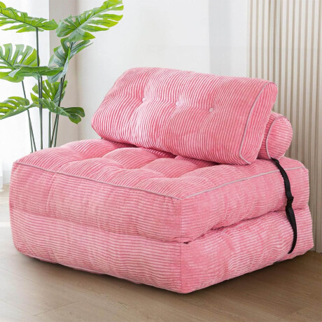 Sofá Sillón Cama Plegable Cloudnest + Almohada Living Rosa