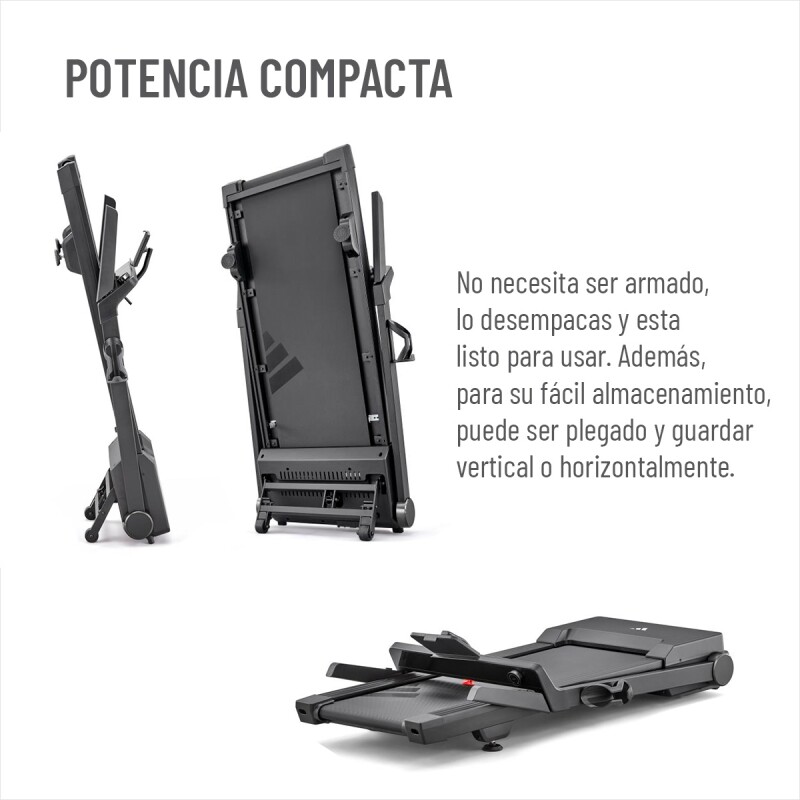 Caminadora Plegable Adidas T-24c  Negro