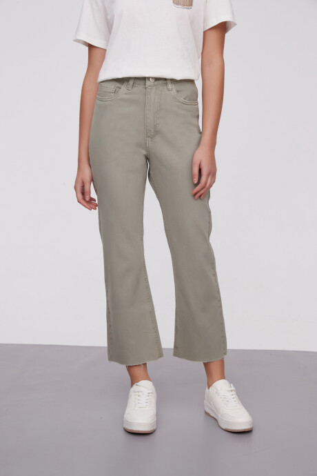 Pantalon Lindora Verde Grisaceo