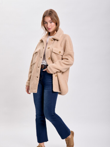 Sobrecamisa sherpa Marrón