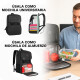 Mochila Lonchera Impermeable Porta Laptop Matein 1161 Negro