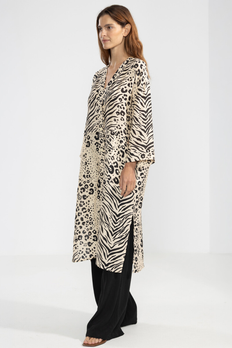 NICKY LONG SHIRT Feline Cream