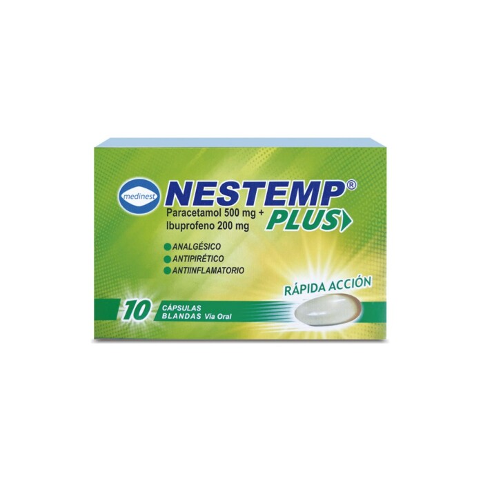 NESTEMP PLUS ACCIÓN RAP CJX10 CAPS BLAND única