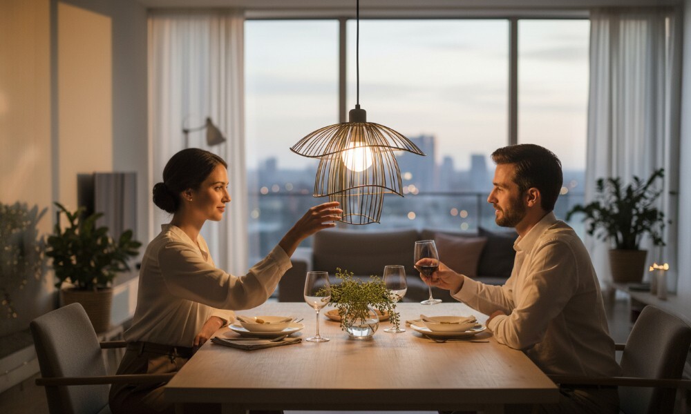 Luminaria de techo colgante Kadin P3D 150-b