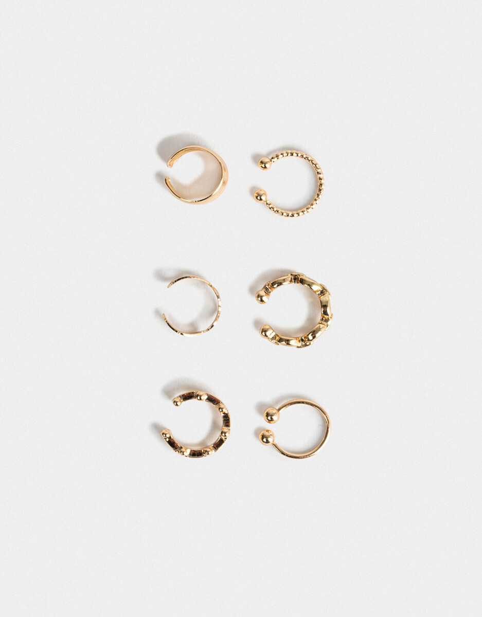Set De Earcuff De Metal 