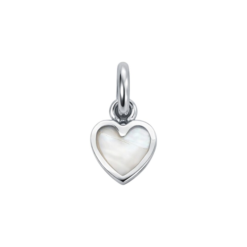 Dije corazón - Plata 925 - nacar - CP4735 conpiedra