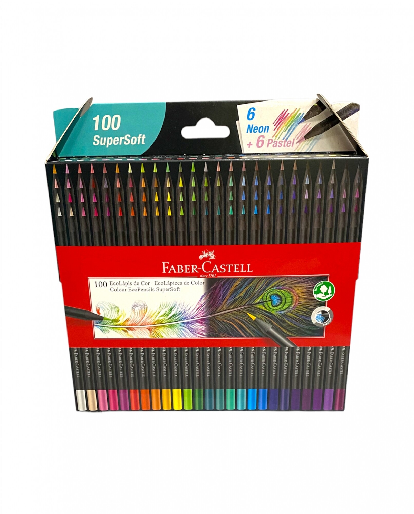 Caja de Colores Faber Castell Supersoft x 100