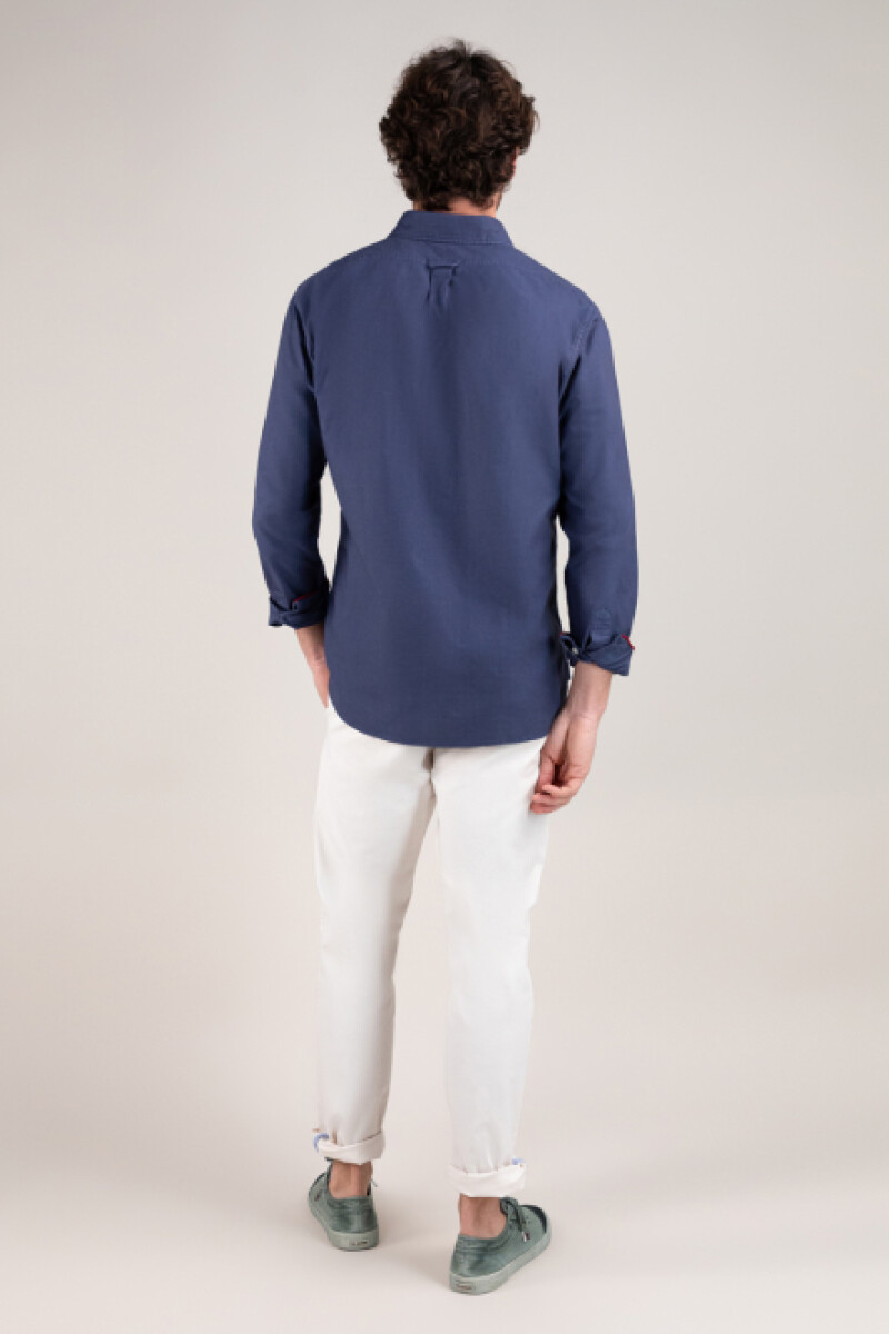 Camisa Garment Dyed Marino