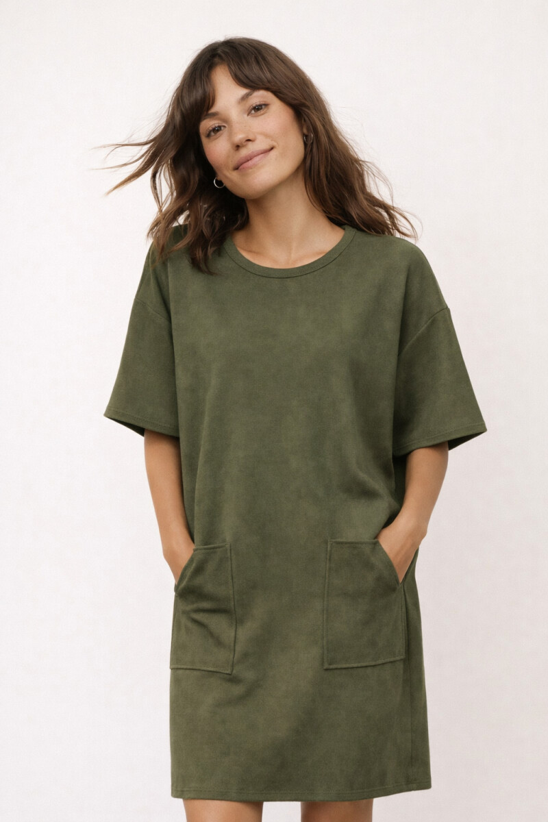 VESTIDO ZELMA - VERDE MILI 