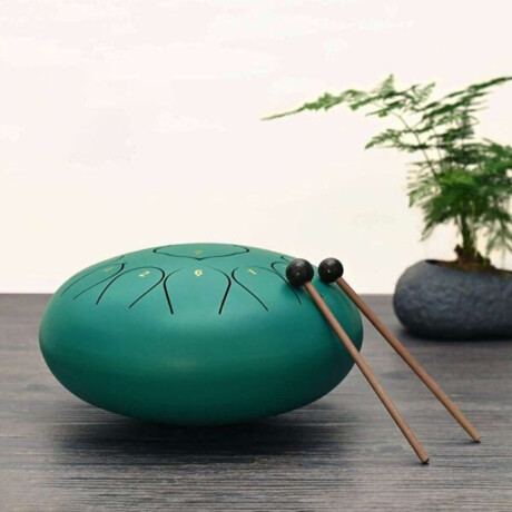 Tambor instrumento musical mediano Verde