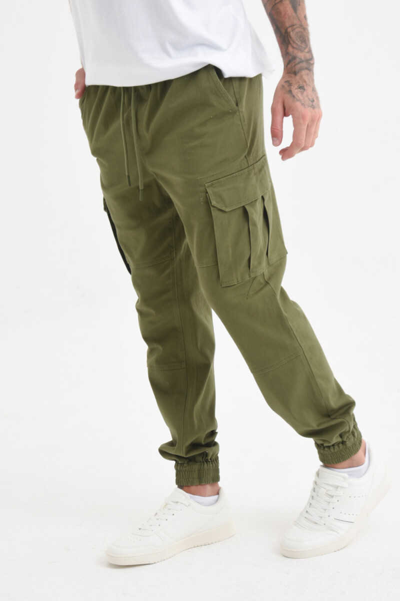 Pantalón cargo jogger Verde