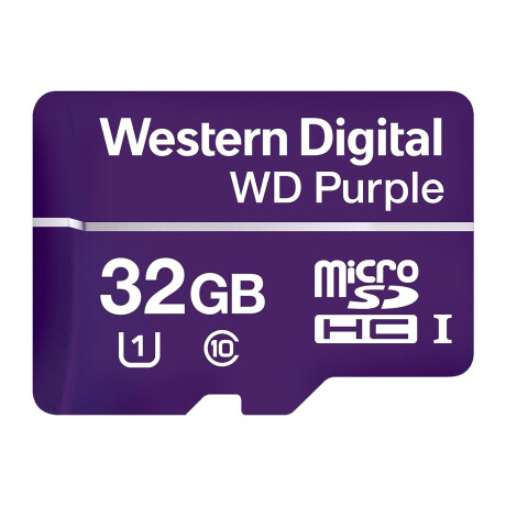 Tarjeta de Memoria microSDXC Western Digital 32GB Purple Clase 10 para Cámaras Purpura