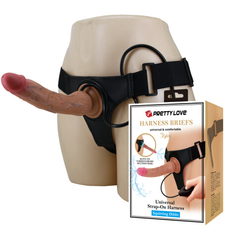 Arnés con DIldo Realístico Squirting Kyton Pretty Love Arnés con DIldo Realístico Squirting Kyton Pretty Love