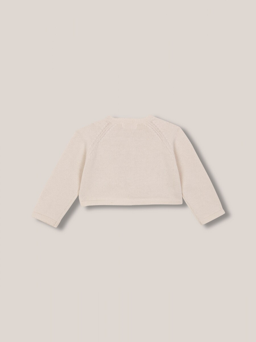 Chaqueta De Punto Blanco