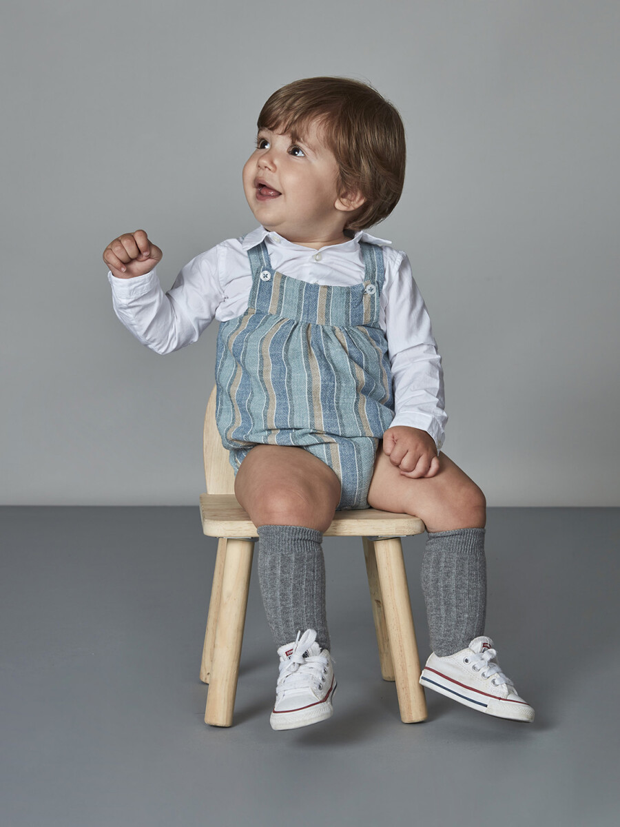 Camisa Cuello Bebe Blanco Optico