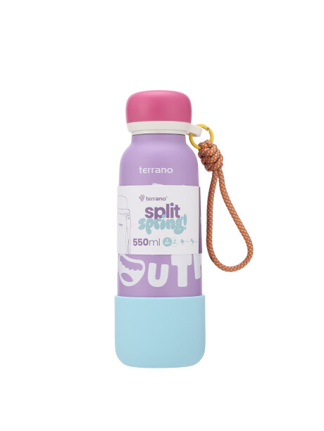 Botella Térmica Infantil Split Spring 550mL. Violeta