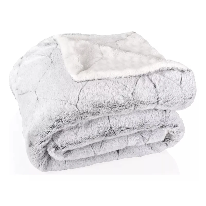 Frazada Reversible Polar Sherpa 1 Plaza 150x200 - Gris oscuro Frazada Reversible Polar Sherpa 1 Plaza 150x200 - Gris oscuro