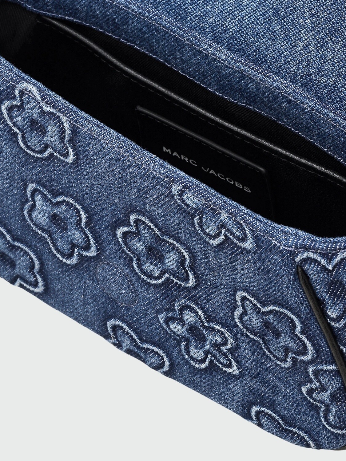 MARC JACOBS - THE PUFFY DAISY DENIM CLOVER SHOULDER BAG Beige