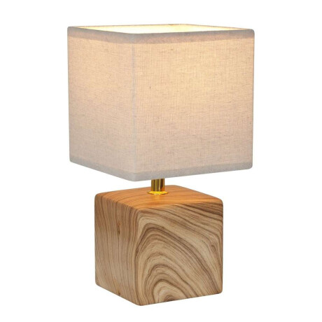 LAMPARA DE MESA CERAMICA 15xH29CM TEXTURA MADERA