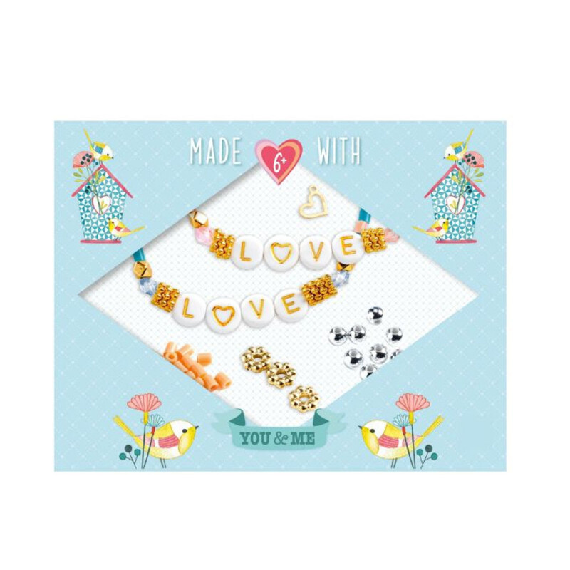 Pulseras dúo de joyería Letras Tú y Yo Djeco Pulseras dúo de joyería Letras Tú y Yo Djeco