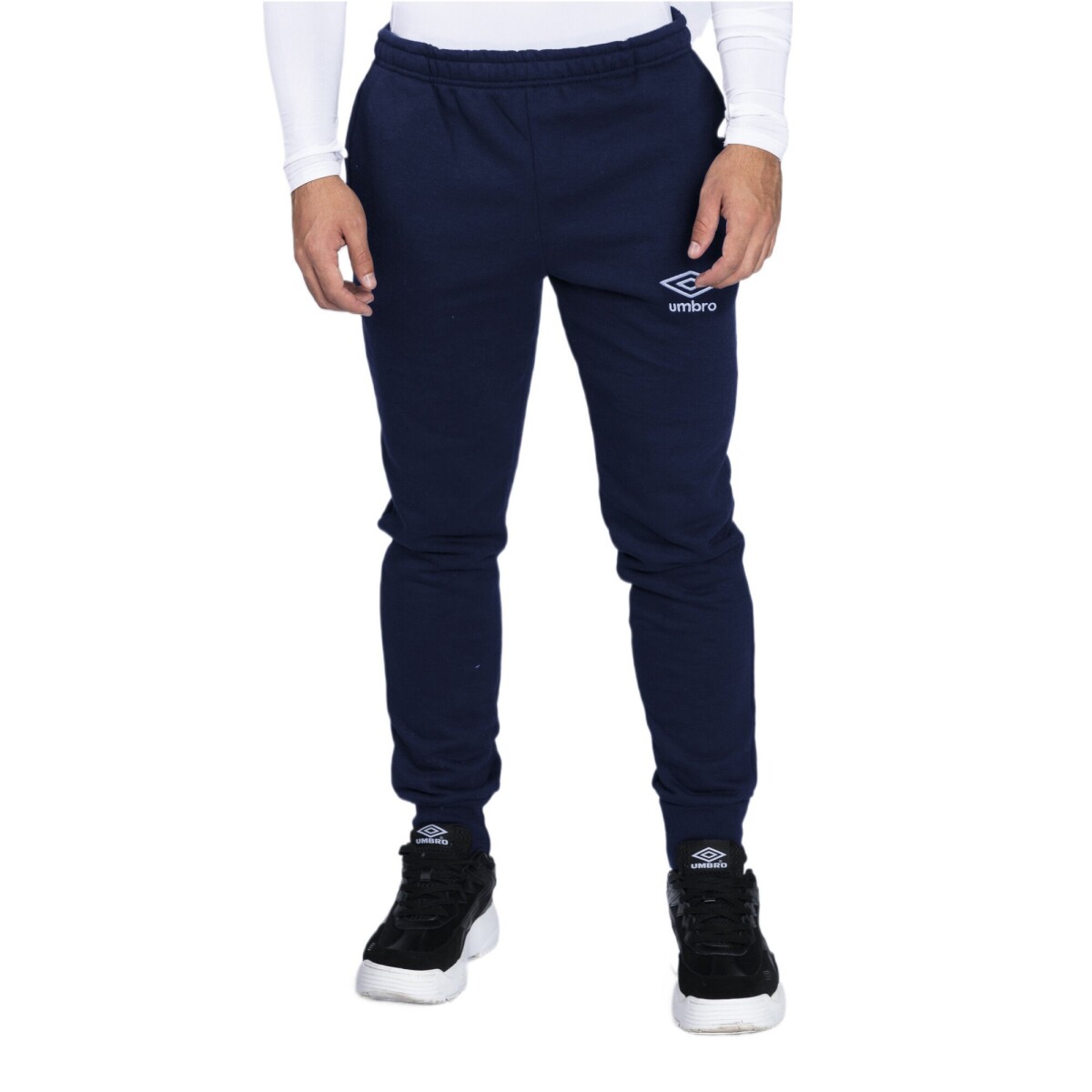 Pantalón de Hombre Umbro Felpa C/Puño Adulto - Azul Marino 