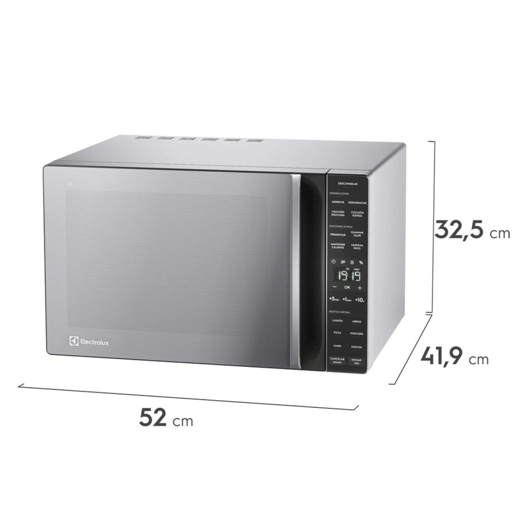 MICROONDAS ELECTROLUX 31-LITROS GRIS EMDY31S5MXM 31L