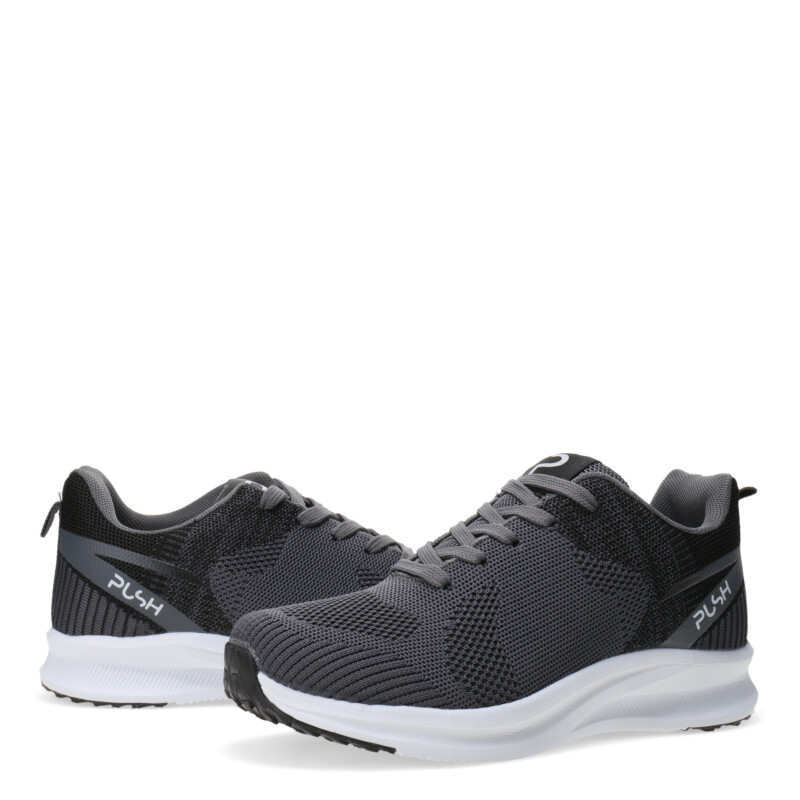 Championes Unisex Push CARMEL acordonado Gris Oscuro
