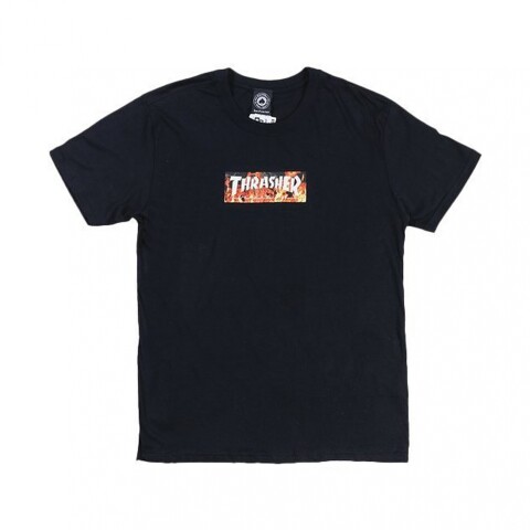 REMERA THRASHER BLAZE Black