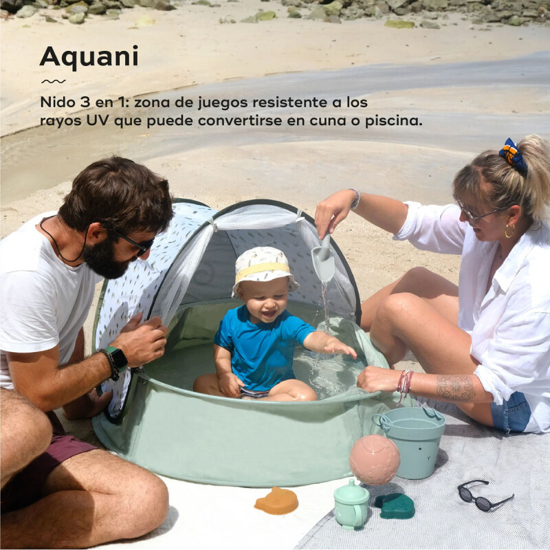 Carpa Zona de juego Anti-UV UPF 50+ Piscina Aquani Provence Baby Moov Carpa Zona de juego Anti-UV UPF 50+ Piscina Aquani Provence Baby Moov
