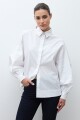 Camisa manga abullonada blanco