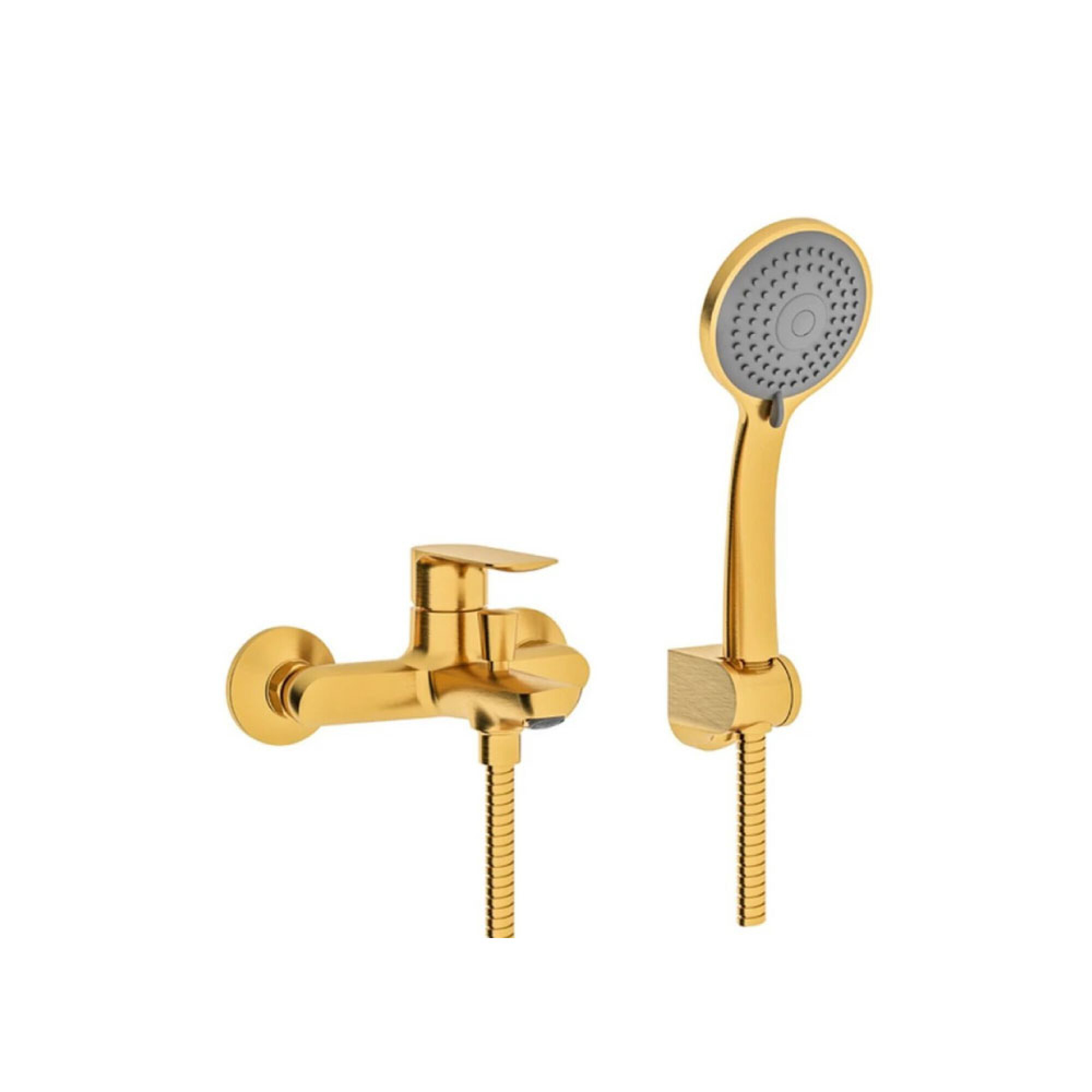 Griferia Monocomando Bano Ducha Exterior Brushed Gold Linea Coty Bagno Company