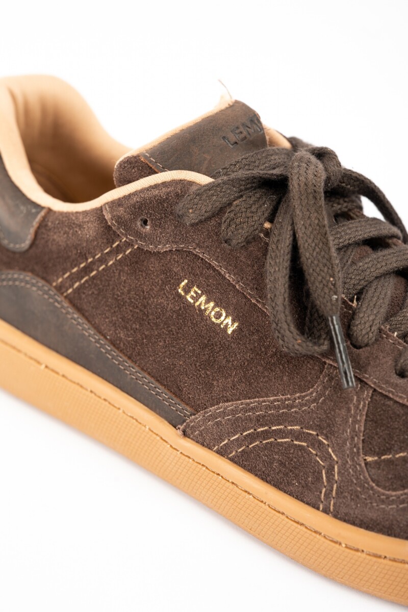 Zapatilla Gamuza Chocolate