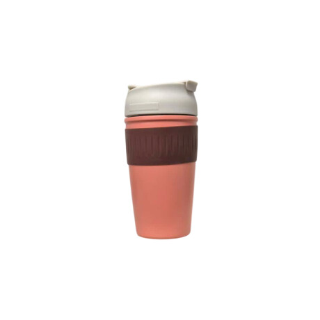 Vaso térmico con tapa hermética 450ml Rosa