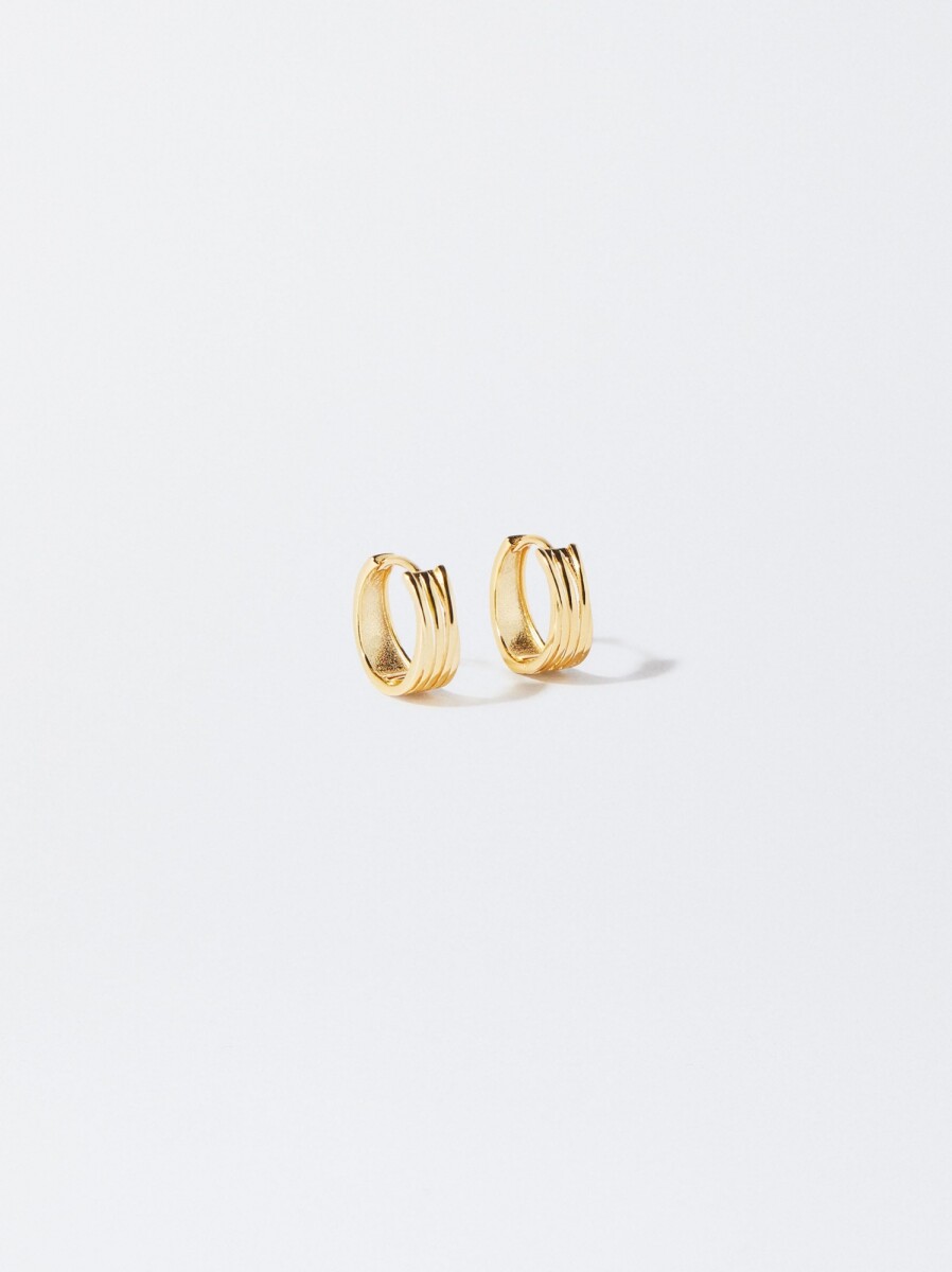 Pendientes De Aro De Plata 925 - dorado 